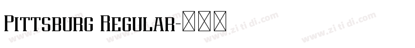 Pittsburg Regular字体转换 Pittsburg Regular字体转换